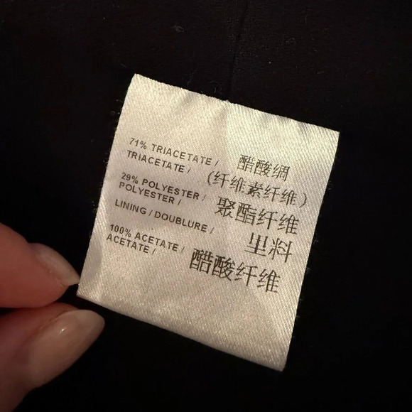 Black Cropped  3/4 Length Sleeve Jacket, Judith and Charles, US 2 - Picture 6 of 7